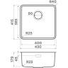 Комплект OMOIKIRI OMI 43-U/I ULTRA-IN + Смеситель OMOIKIRI SHINAGAWA-BN 7411,4230