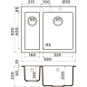 Мойка OMOIKIRI BOSEN 59-2A-GB Artceramic/графит 4993821